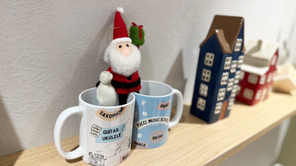 Fucciミュージックスクールクリスマス装飾